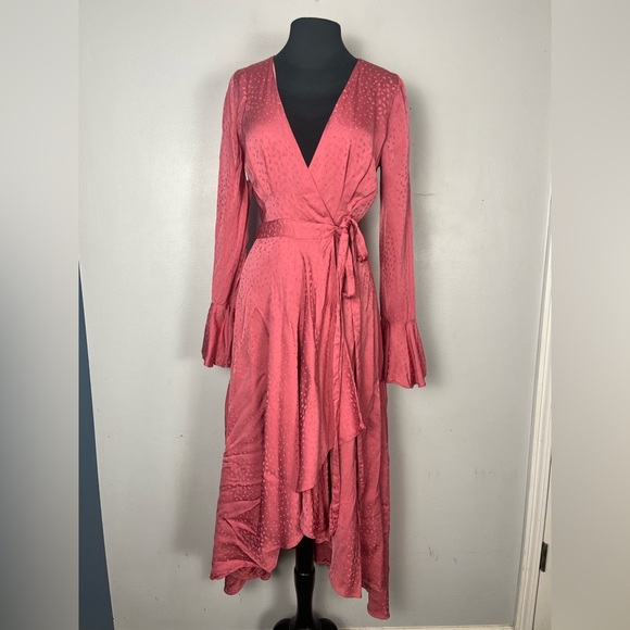 Fame and Partners Women's The Maude Wrap Dress - Lily Pink size 6 new - Picture 4 of 12